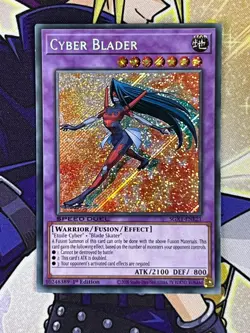 Yu-Gi-Oh Cyber Blader SGX1-ENE21 Secret Rare 1st Edition NM - Image 3