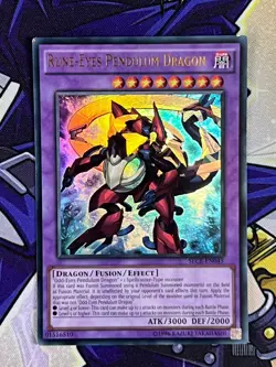Yu-Gi-Oh Rune-Eyes Pendulum Dragon SECE-EN045 Ultra Rare Unlimited Editiom VLP - Image 1