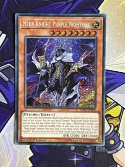 Yu-Gi-Oh Mekk-Knight Purple Nightfall EXFO-EN020 Secret Rare 1st Edition NM - Image 3