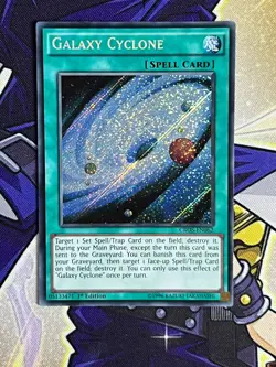 Yu-Gi-Oh Galaxy Cyclone CROS-EN062 Secret Rare 1st Edition NM - Image 1