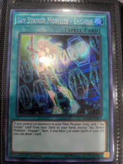 NM Sky Striker Mobilize Engage Secret Rare BLHR 090 Yugioh Near Mint - Image 1
