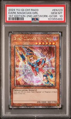 2024 YU-GI-OH! RA03-EN123 DARK MAGICIAN GIRL PSA 10 QCSR - Image 6