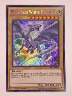 Yu-Gi-Oh! / Blue-Eyes White Dragon / MVP1-ENS55 / Secret Rare / 1st Edition / NM - Image 1