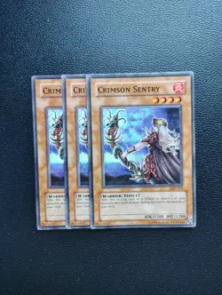 Yu-Gi-Oh - Crimson Sentry 3X - Full Playset - Image 2
