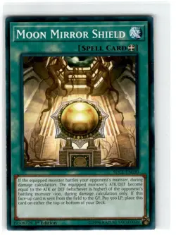 Yu-Gi-Oh! Moon Mirror Shield Common SDCL-EN030 Lightly Played 1st Edition - Image 1