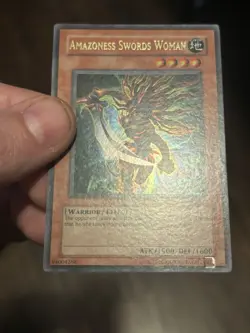 Yugioh Amazoness Swords Woman MFC-061 Ultra Rare NM MISSING/ERROR  STAMP - Image 1