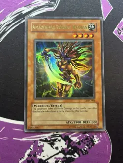 Yugioh Amazoness Swords Woman MFC-061 Ultra Rare NM MISSING/ERROR  STAMP - Image 2