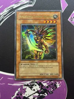 Yugioh Amazoness Swords Woman MFC-061 Ultra Rare NM MISSING/ERROR  STAMP - Image 6