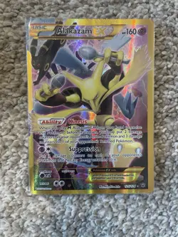Pokemon Alakazam-EX TCG Fates Collide Holo Card 125/124 - Image 1