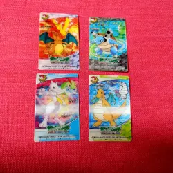 Advanced generation Pokemon Japanese  Card 3D lenticular Charizard Blastoise - Image 1