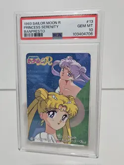 🔥🔥 Sailor Moon PSA 10 | 1993 Vintage BANPRESTO | Anime Trading Card 🌟🌟 - Image 1