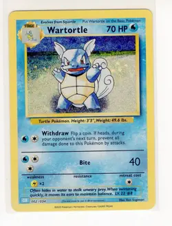 Wartortle CLB 002/034 Classic Holo Pokemon Card (C1) - Image 1