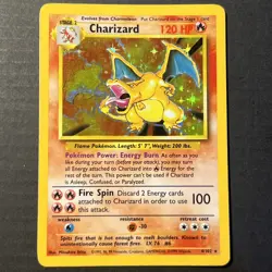 1999 PokÃ©mon TCG Charizard Base Set Holo Rare Card 4/102 - Image 1
