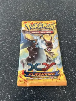 Pokemon " Flashfire " 10-Card Sealed Booster Pack (Dark Charizard) X1 - Image 2