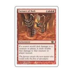 WOTC MtG 8th Ed Furnace of Rath (R) EX - Image 1