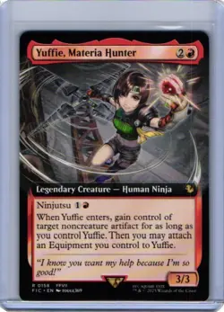 MTG Yuffie, Materia Hunter Commander: Final Fantasy 65 FFVII NM - Image 1