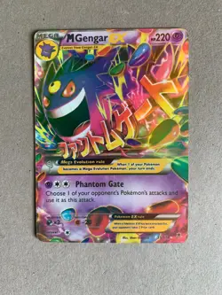 Pokemon 2014 M GENGAR EX XY 35/119 Phantom Forces Mega Full Art Rare - Image 1