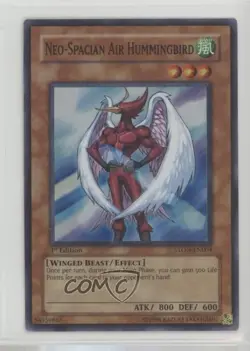 Neo-Spacian Air Hummingbird (SR) 1st Ed. YuGiOh Strike of the Neos 2007 09m3 - Image 1