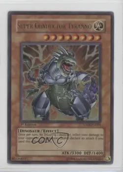 Super Conductor Tyranno 1st Ed. YuGiOh Dinosaur's Rage Structure Deck 2006 0l2 - Image 1