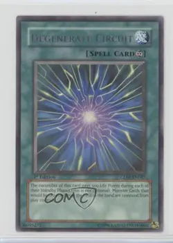 Rare - Degenerate Circuit 1st Ed. YuGiOh Cyberdark Impact #CDIP-EN047 2006 00em - Image 1