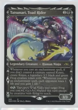 Tatsunari Toad Rider (Showcase) Foil Magic: Kamigawa: Neon Dynasty #345 04an - Image 1
