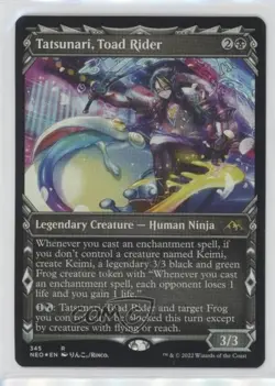 Tatsunari Toad Rider (Showcase) Foil Magic: Kamigawa: Neon Dynasty #345 04an - Image 4
