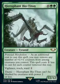 MTG Hierophant Bio-Titan [Warhammer 40,000] Near Mint - Image 1
