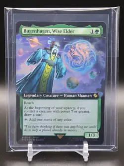 Extended Art FOIL Bugenhagen, Wise Elder, Final Fantasy Commander Magic R 0159 - Image 1