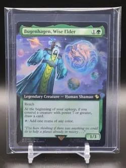Extended Art FOIL Bugenhagen, Wise Elder, Final Fantasy Commander Magic R 0159 - Image 4