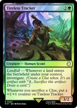Tireless Tracker FOIL - 0207 - Rare - Fallout PIP MTG - Image 1