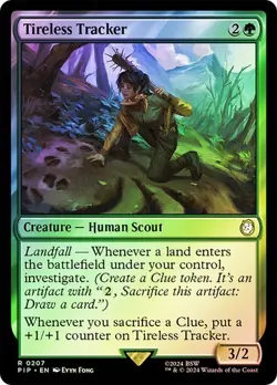 Tireless Tracker FOIL - 0207 - Rare - Fallout PIP MTG - Image 2