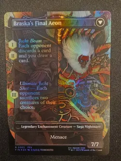 MTG Jecht Reluctant Guardian Borderless Foil Braska's Final Aeon FinalFantasy - Image 2