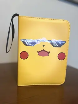 Pokemon Card Binder Holds 400 Cards Zippered Closure 9.5” X 7” New - Image 1