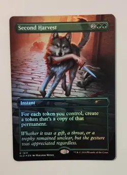 Mtg Secret Lair Second Harvest NM Rainbow Foil - Image 1