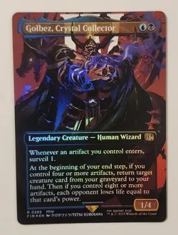Mtg Final Fantasy Golbez, Crystal Collector Borderless NM Foil - Image 1