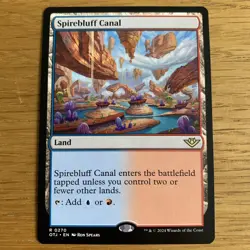 MTG Spirebluff Canal Outlaws of Thunder Junction 0270 Rare Magic The Gathering - Image 1