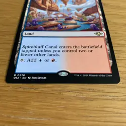 MTG Spirebluff Canal Outlaws of Thunder Junction 0270 Rare Magic The Gathering - Image 3