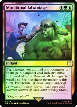Mutational Advantage FOIL - 0111 - Rare - Fallout PIP MTG - Image 1