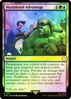 Mutational Advantage FOIL - 0111 - Rare - Fallout PIP MTG - Image 2