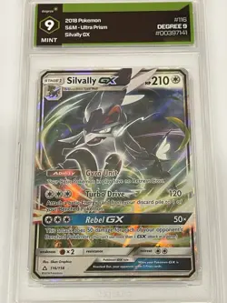 2018 Pokemon Silvally GX 116/156 S&M Ultra Prism Graded 9 Mint Full Art Holo! - Image 1