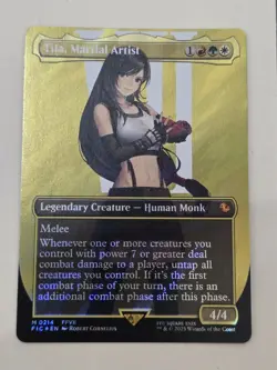 Tifa, Martial Artist SURGE FOIL Borderless Mythic MtG Final Fantasy 0214 NM/M - Image 1