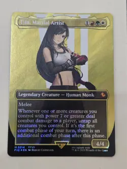 Tifa, Martial Artist SURGE FOIL Borderless Mythic MtG Final Fantasy 0214 NM/M - Image 2