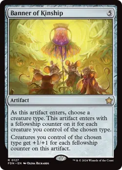 Banner of Kinship #127 | Near Mint | Foundations FDN | Magic MTG - Image 1