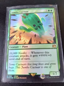Magic: the Gathering - Jumbo Cactuar - FOIL (Final Fantasy - FIN 0191) - Image 2
