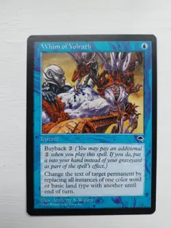 Whim of Volrath 1997 Tempest Rare MTG Magic the Gathering  [Commander] NM/M - Image 2