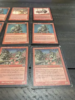 Magic the Gathering MTG: Urza's Saga GOBLIN LOT (x9) Patrol, Raider, Spelunkers - Image 7
