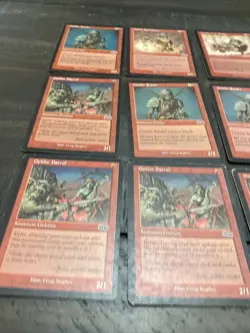 Magic the Gathering MTG: Urza's Saga GOBLIN LOT (x9) Patrol, Raider, Spelunkers - Image 8