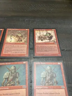 Magic the Gathering MTG: Urza's Saga GOBLIN LOT (x9) Patrol, Raider, Spelunkers - Image 9