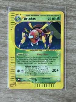 Ariados Aquapolis Holo Foil #H3/H32 LP/MP 2002 Pokemon TCG WOTC Card - Image 1