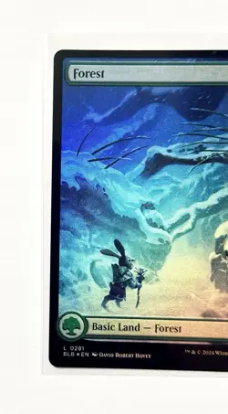 Forest BLB Bloomburrow MTG 281 FOIL Full Art Basic Land - Image 2